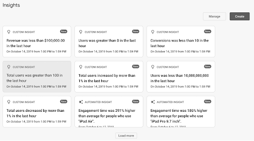 Ga4 features - Insights