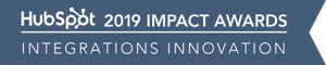 HubSpot Impact Awards 2019 Integrations Innovation