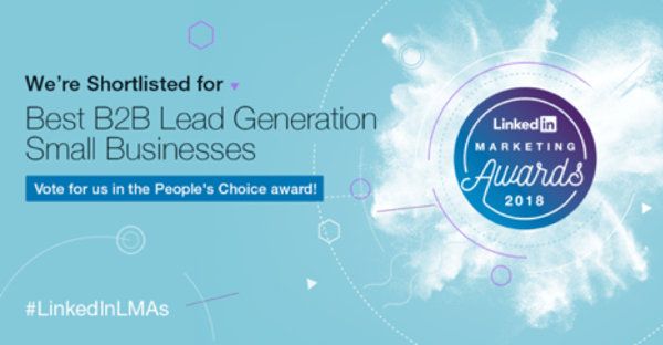 LinkedIn Marketing Awards 2018 finalist