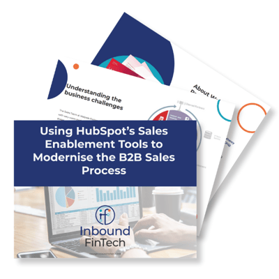 B2B Sales Enablement Case Study cover - Inbound FinTech