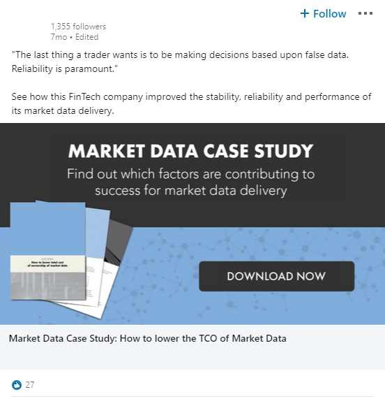 Financial Services marketing case study - IFT