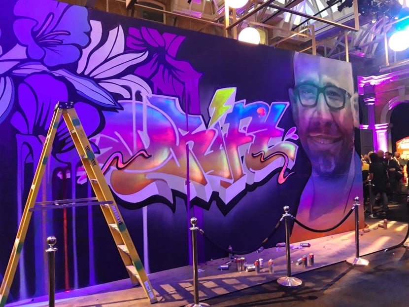 Hypergrowth London 2019 graffiti