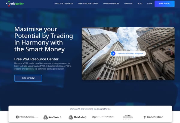 New Tradeguider homepage | HubSpot CMS build - Inbound FinTech