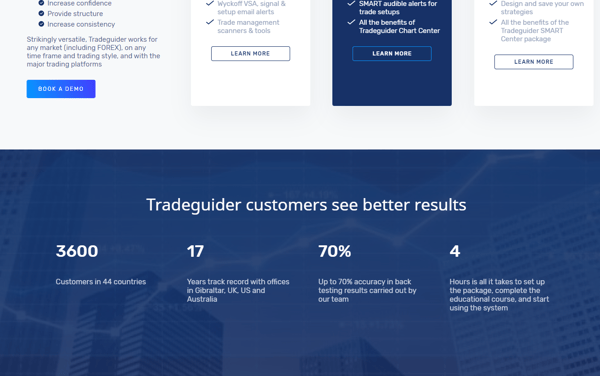 Trust factors on new Tradeguider website | HubSpot CMS